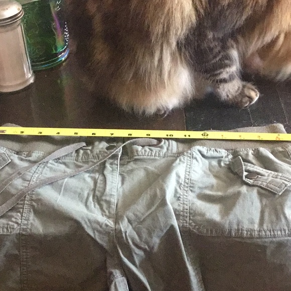 Khaki Cargo Capris - Picture 2 of 11